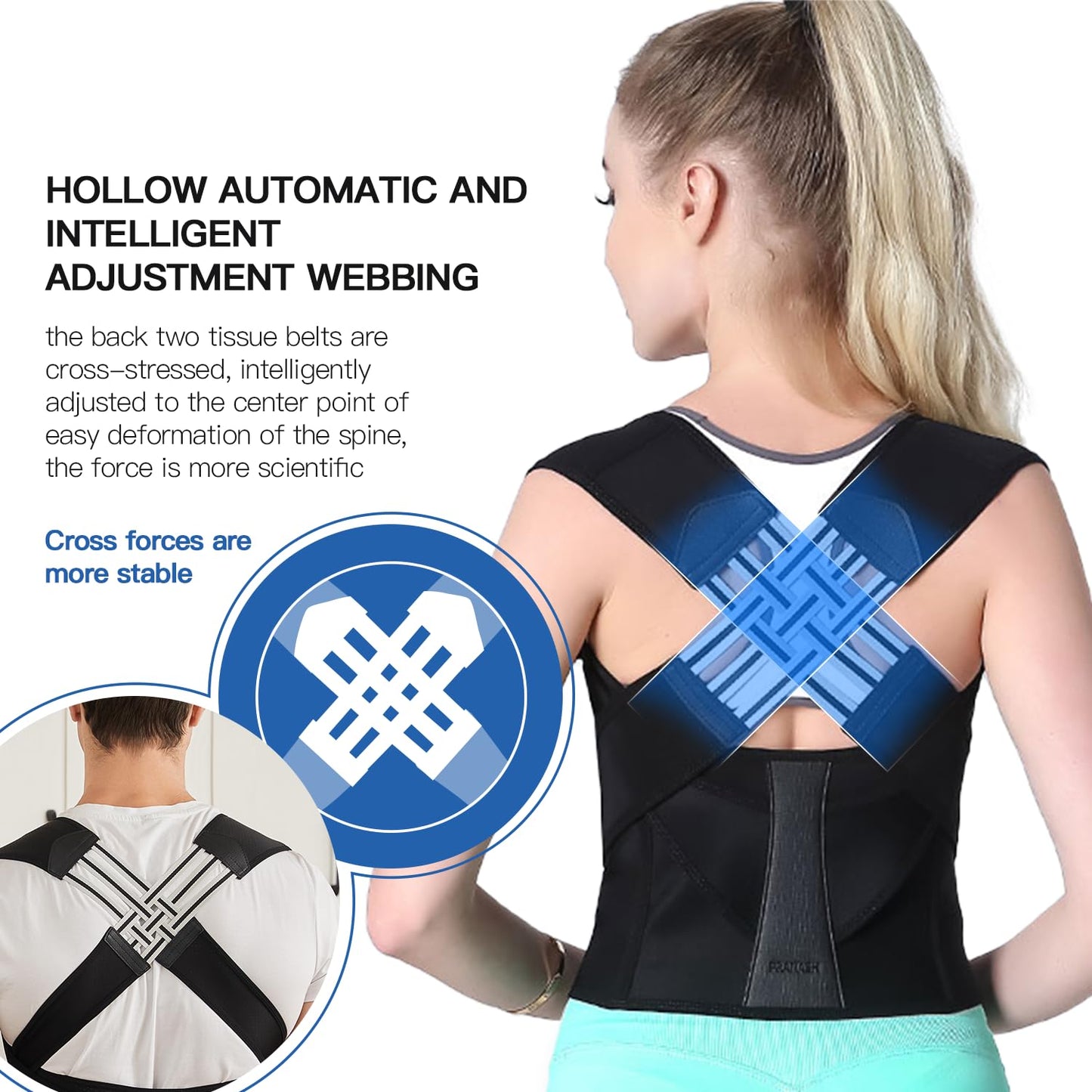 PosturePro™ Adjustable Back Support - Relieve Pain & Prevent Slouching